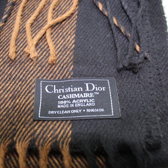 Vintage Christian Dior  Christian Dior Cashmaire 100% Acrylic Scarf Made in England